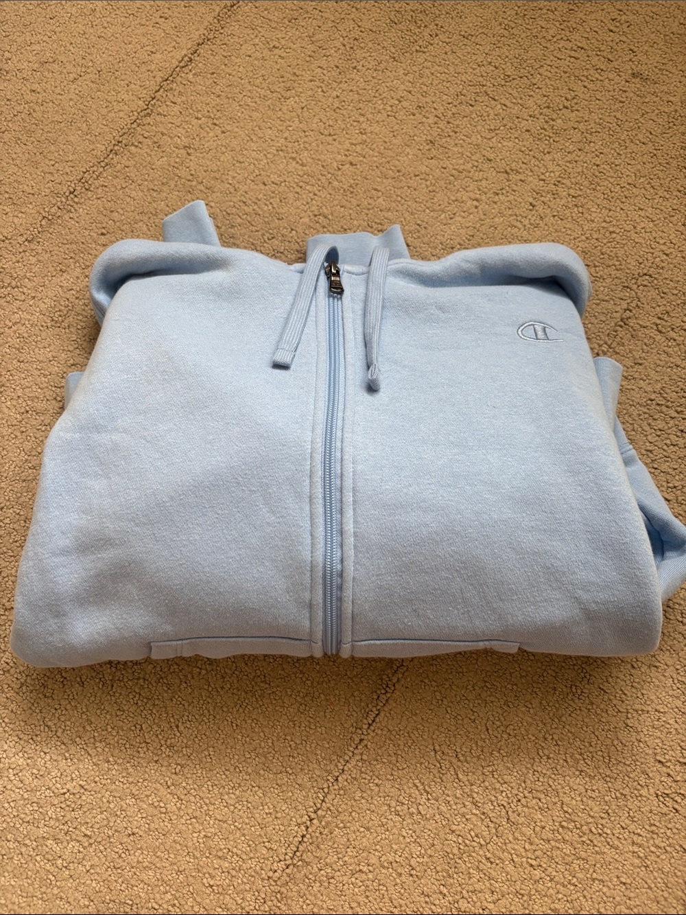 Champion Light Blue Full-Zip Hoodie
